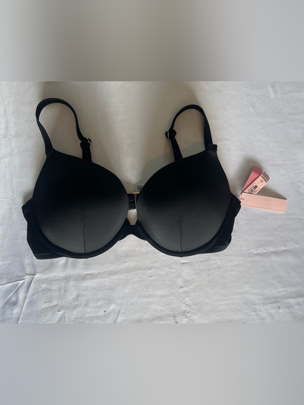 New Victoria’s Secret PINK Swim  Bikini Top Black  size 38C NWT